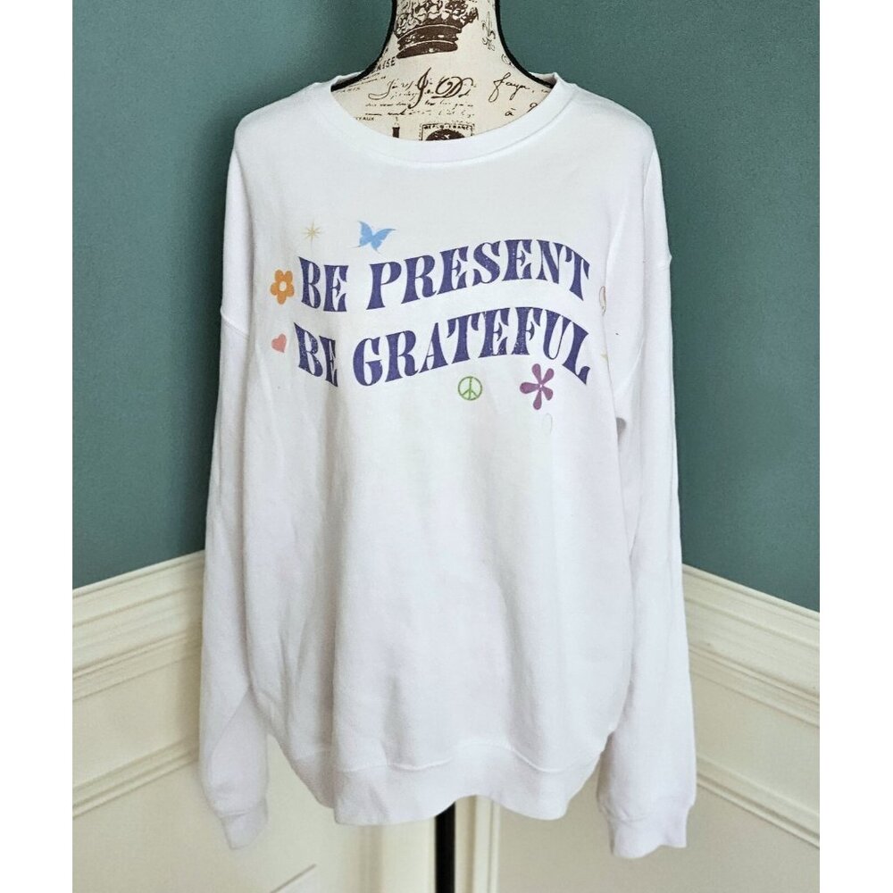 PacSun M NWT NEW Golden Hour Grateful Graphic Pullover Sweatshirt